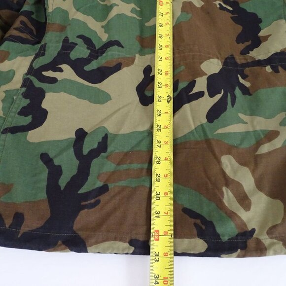 Vtg Alpha Industries US Army Camouflage Cold Weather Field Coat Men Size L LONG - Picture 10 of 10